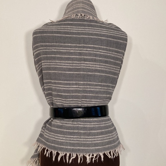 Vince wool blend sequin striped scarf shawl - Picture 2 of 13